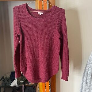 Maurices Maroon Crew Neck Sweater